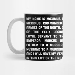 My name is Gladiator. Mug